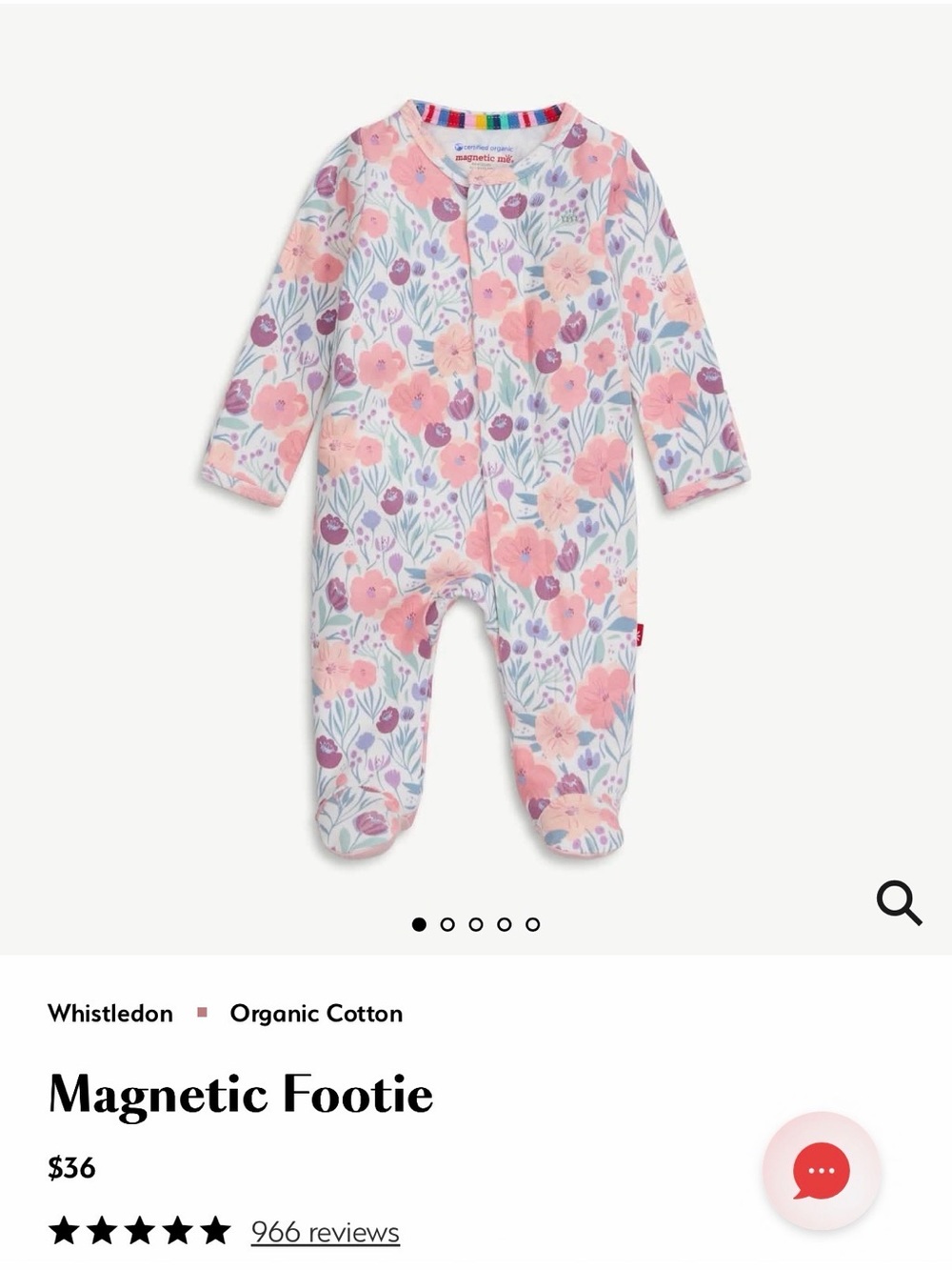 Magnetic Me Whistledon Floral Footie
